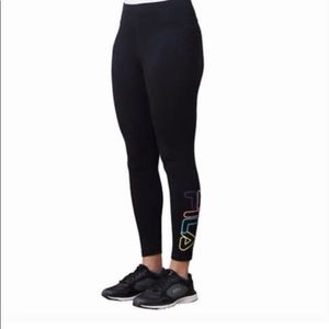 FILA Multicolor Logo High Waist Leggings